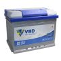 Автомобильный аккумулятор VBD Blue Dynamic 60А/ч-12V ст EN640 европейские обратная 242x175x190